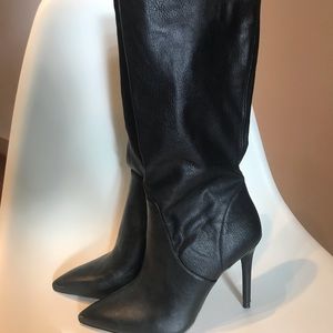 Jessica Simpson pointed mid calf black boot
